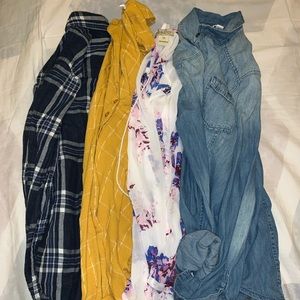 Long Sleeve Shirts Bundle (all size small)